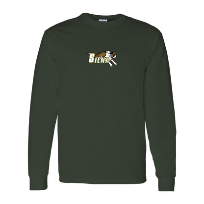 Men's Siena Saints Logo Gildan Heavy Cotton Long Sleeve T-Shirt