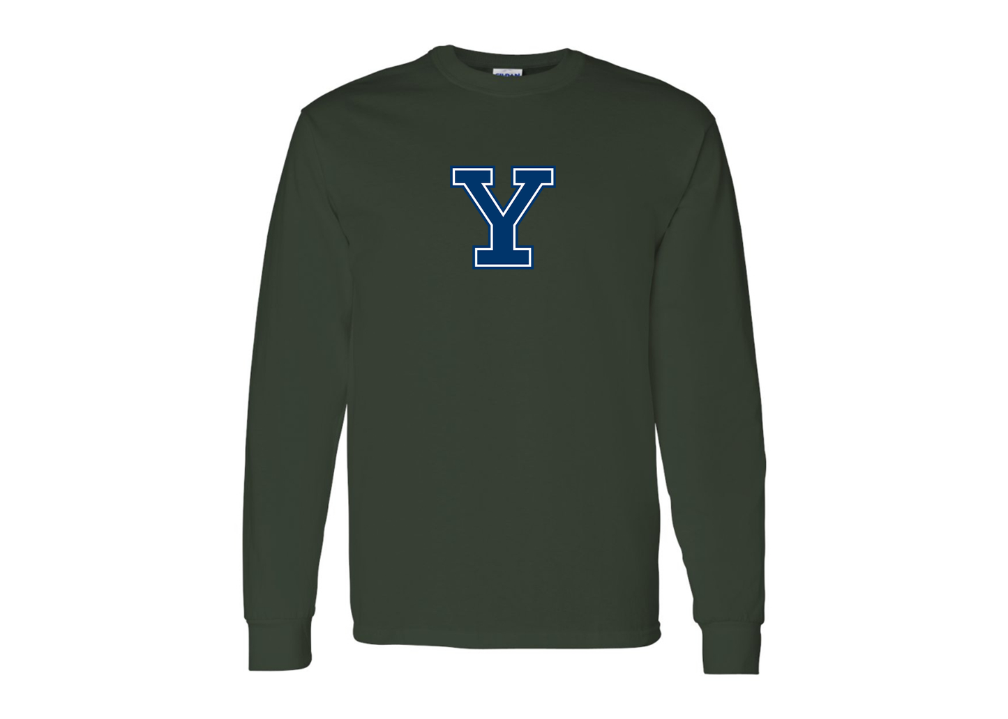 Men's Yale Bulldogs Gildan Heavy Cotton Long Sleeve T-Shirt