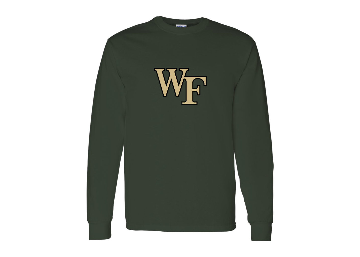 Men's Wake Forest Demon Deacons Gildan Heavy Cotton Long Sleeve T-Shirt