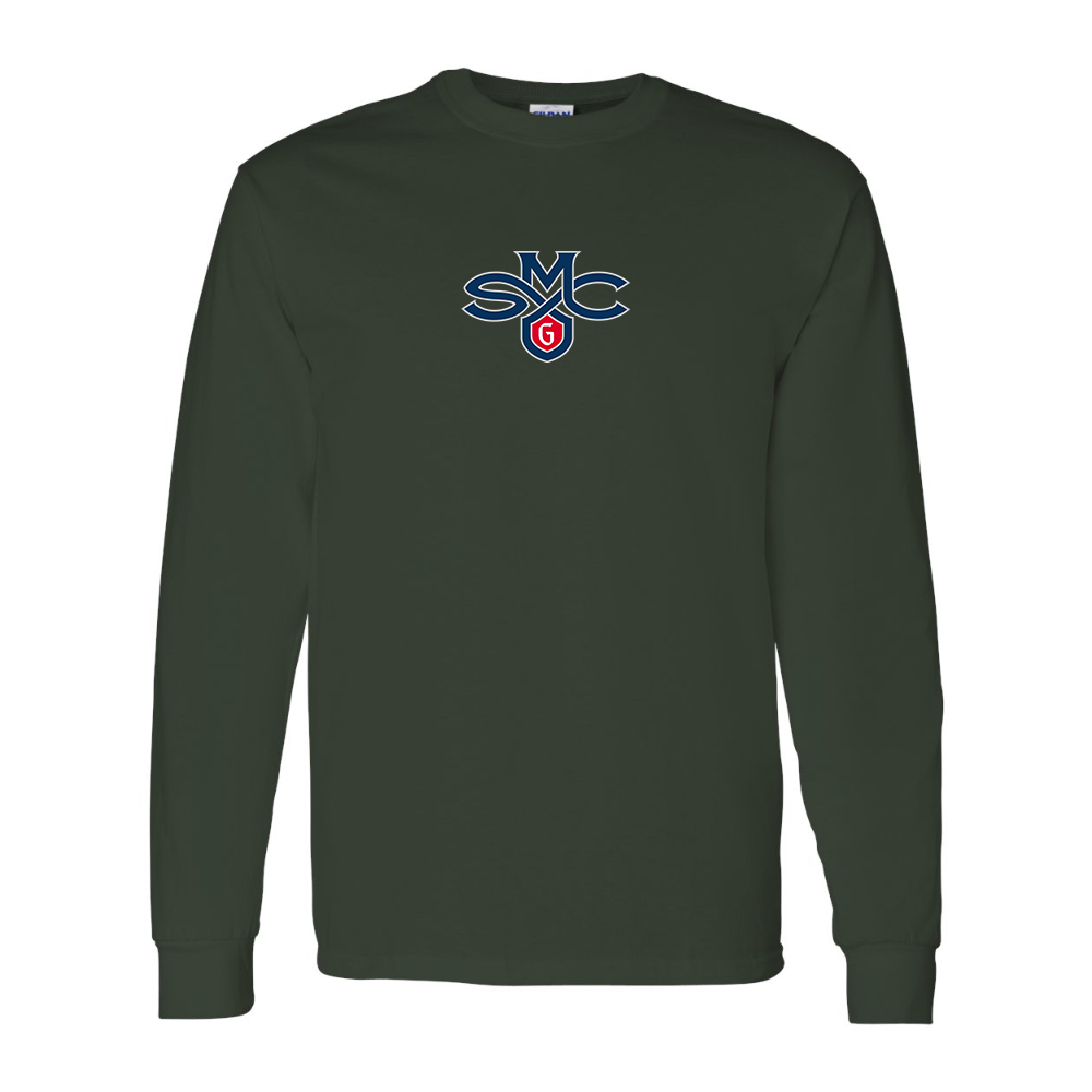 Men's Saint Marys Gaels Logo Gildan Heavy Cotton Long Sleeve T-Shirt