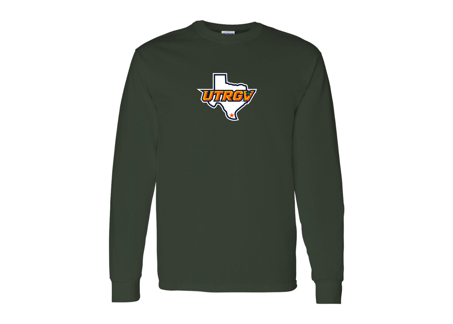 Men's UTRGV Vaqueros Gildan Heavy Cotton Long Sleeve T-Shirt