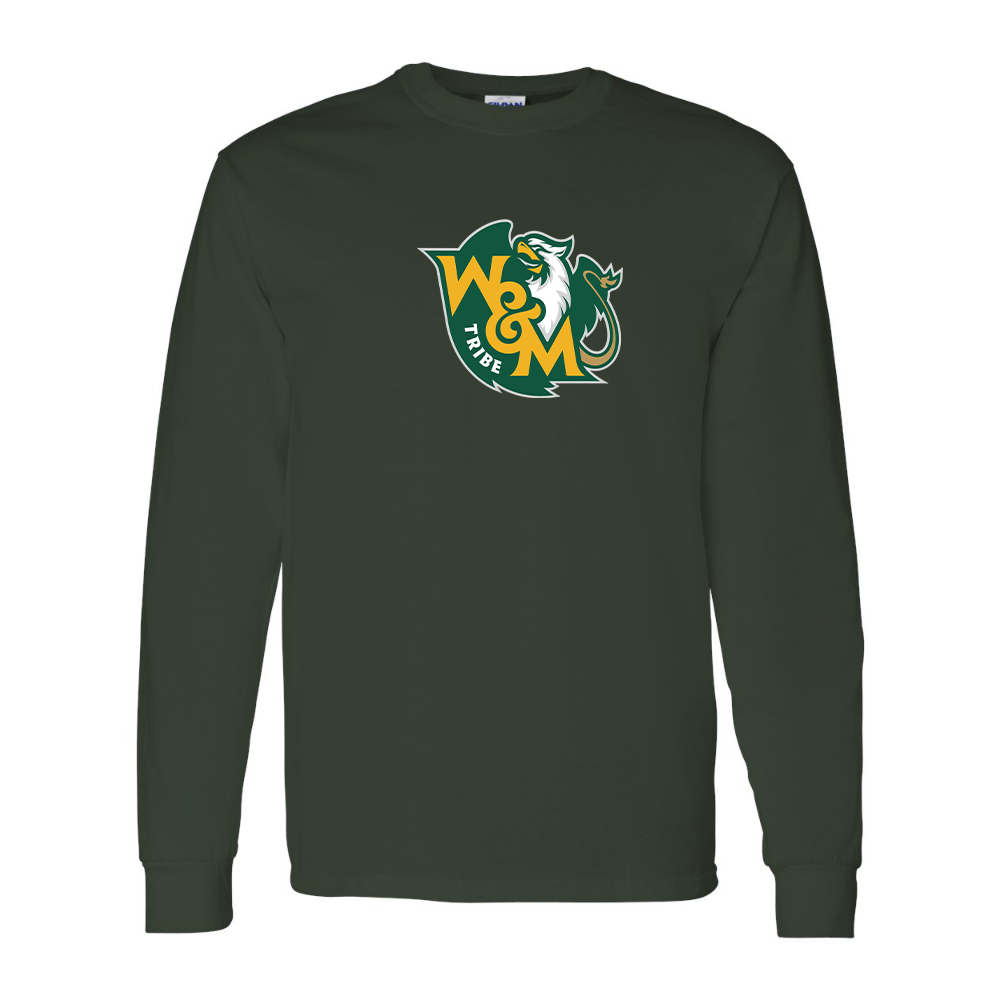 Men's William and Mary Tribe Gildan Heavy Cotton Long Sleeve T-Shirt