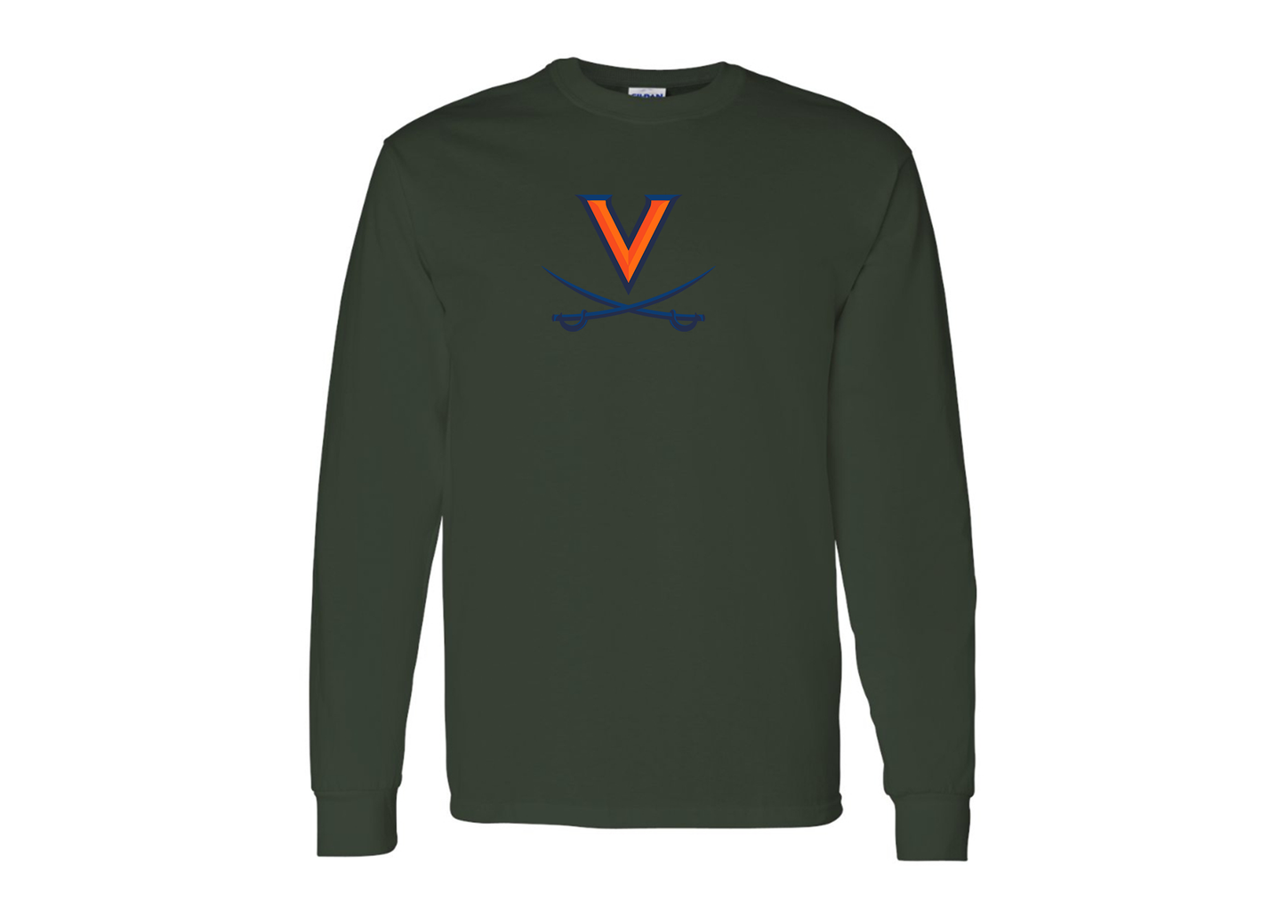 Men's Virginia Cavaliers Gildan Heavy Cotton Long Sleeve T-Shirt