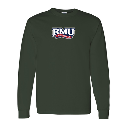 Men's Robert Morris Colonials Logo Gildan Heavy Cotton Long Sleeve T-Shirt