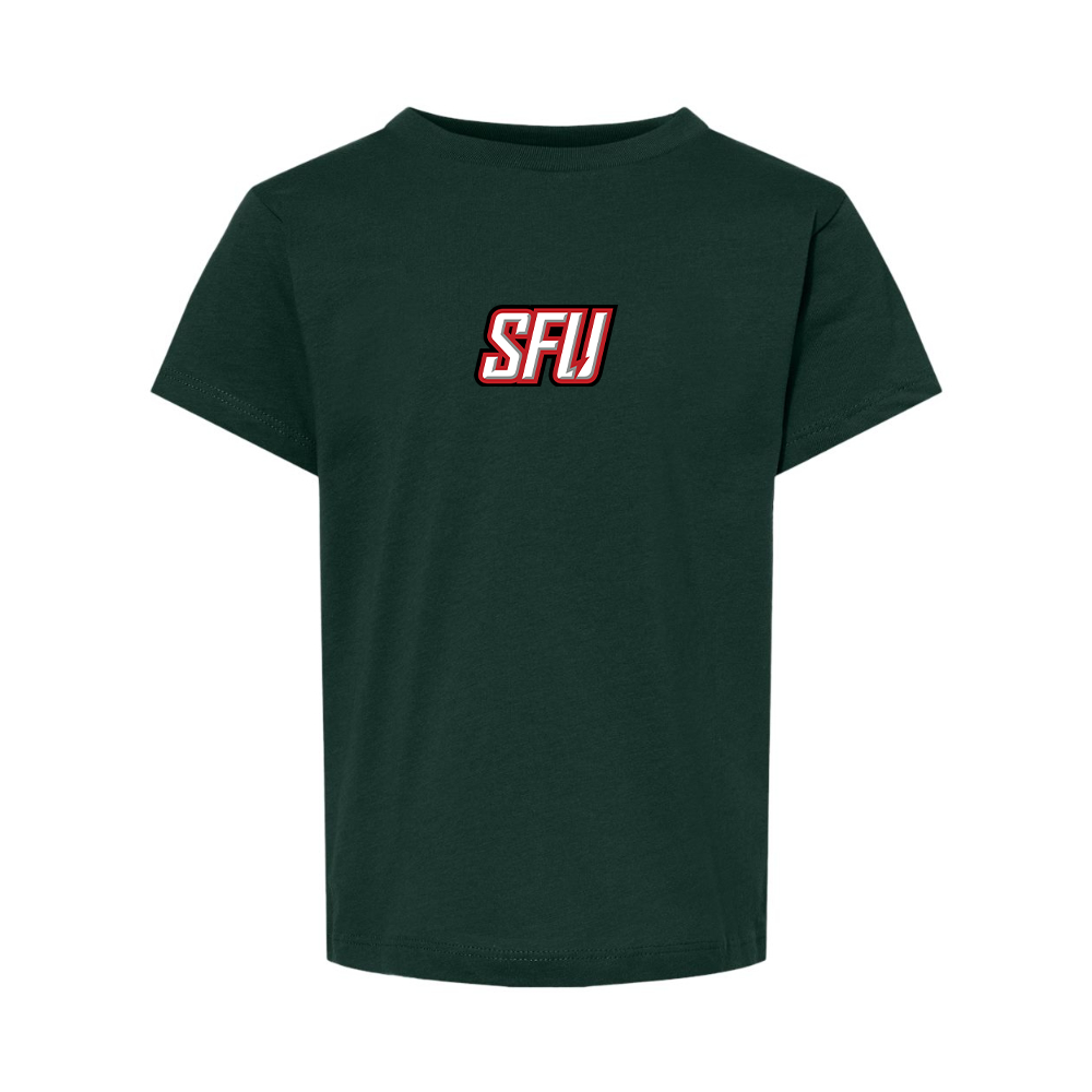 Saint Francis Red Flash Logo BELLA  CANVAS Toddler Jersey Tee