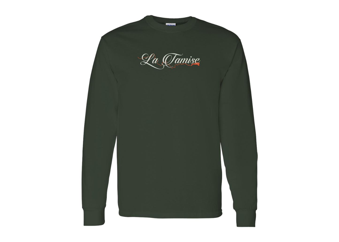 Men's La Tamise Logo Gildan Heavy Cotton Long Sleeve T-Shirt
