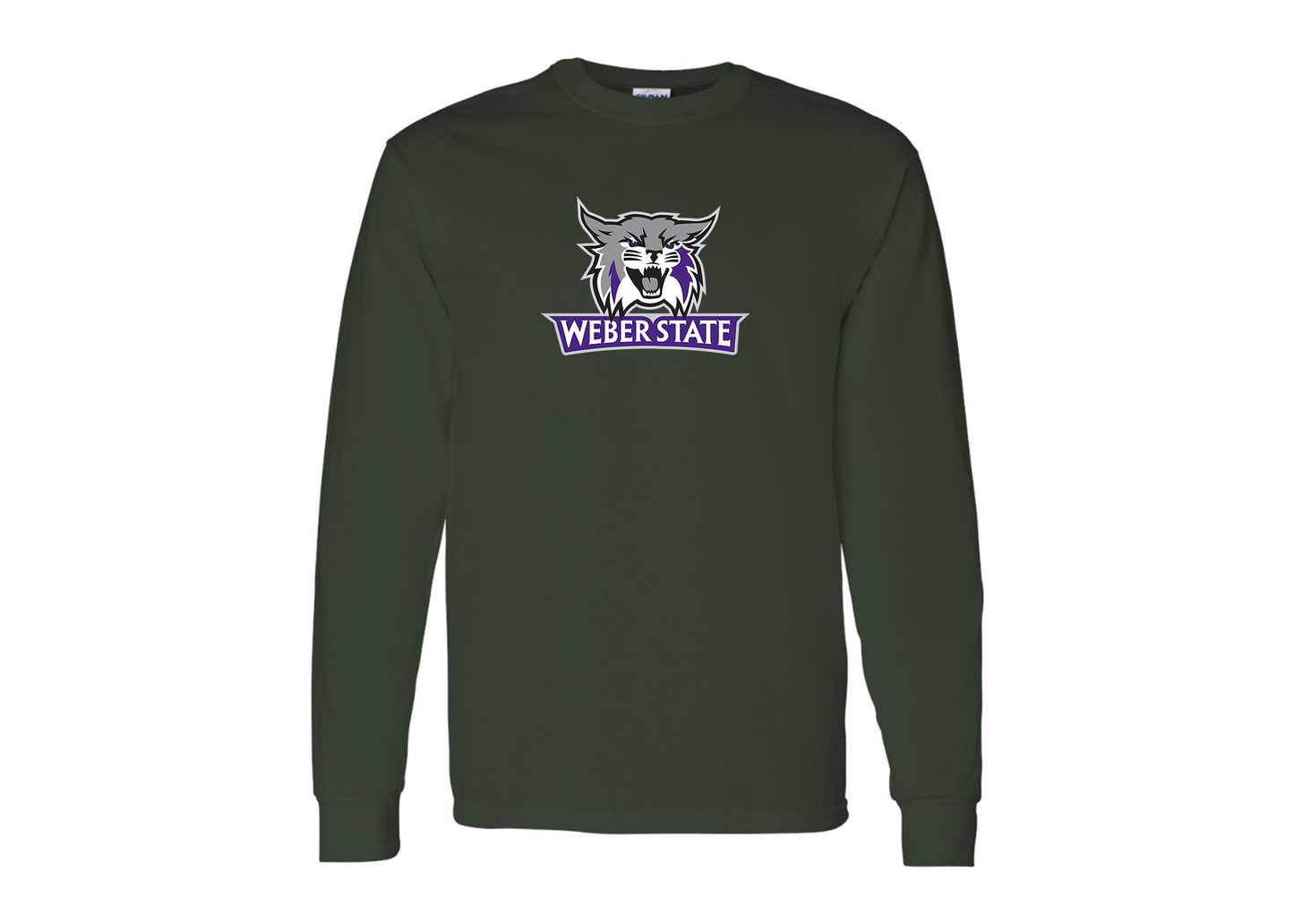 Men's Weber State Wildcats Gildan Heavy Cotton Long Sleeve T-Shirt