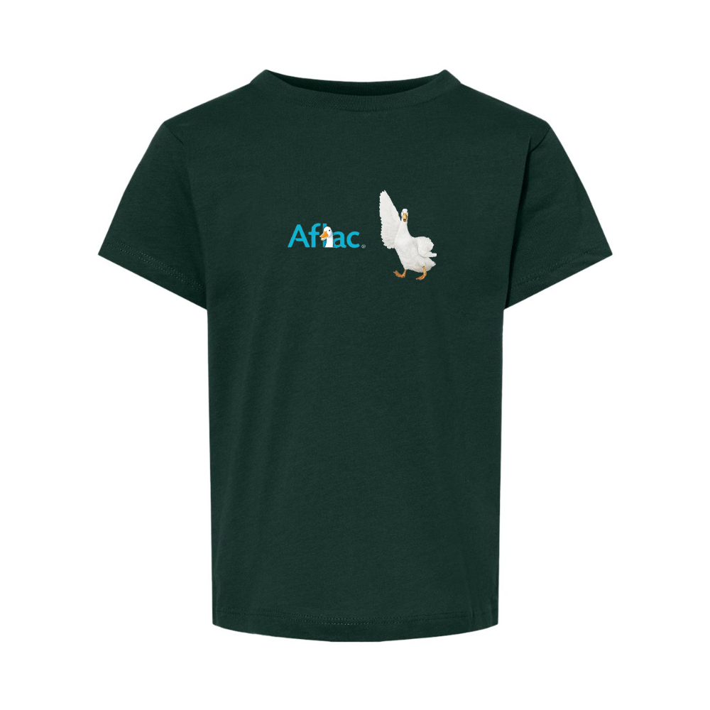 Aflac Logo and Duck BELLA  CANVAS Toddler Jersey Tee