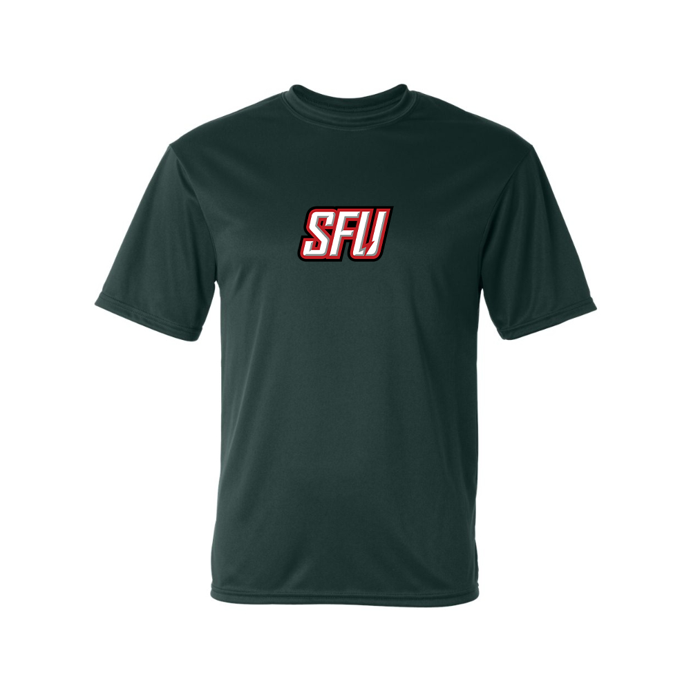 Men's Saint Francis Red Flash Logo Polyester T-Shirt