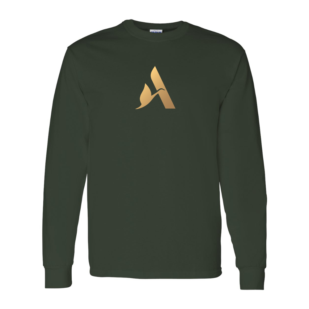 Men's Accor Golden Logo Gildan Heavy Cotton Long Sleeve T-Shirt