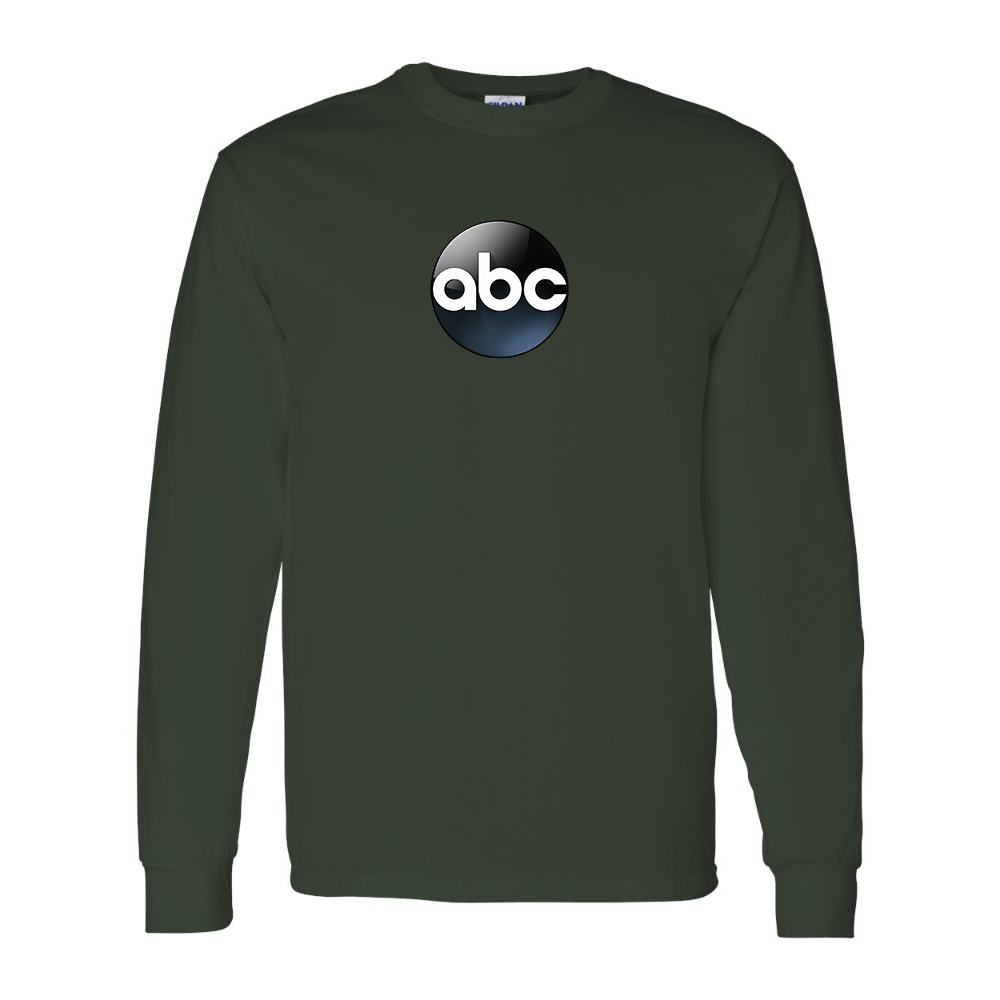 Men's Abc Logo Gildan Heavy Cotton Long Sleeve T-Shirt