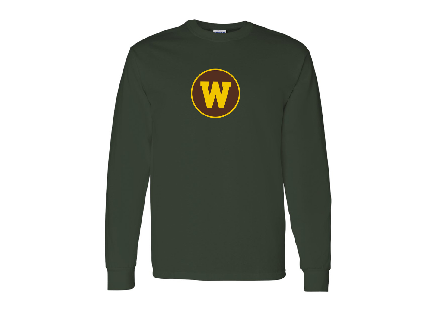 Men's Western Michigan Broncos Gildan Heavy Cotton Long Sleeve T-Shirt