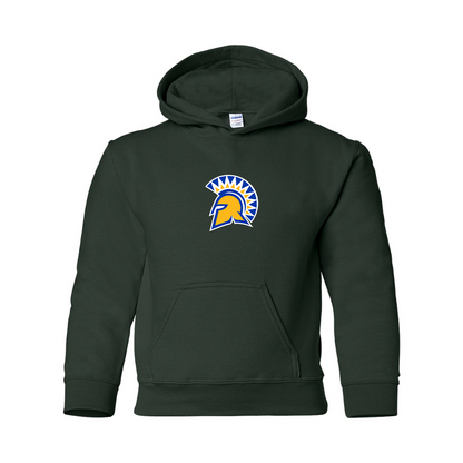 Youth San Jose State Spartans Logo Gildan Heavy Blend  Hooded Sweatshirt