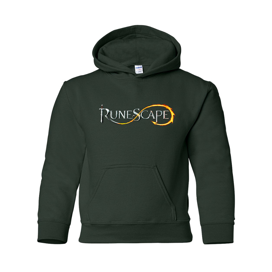 Youth Runescape Logo Gildan Heavy Blend  Hooded Sweatshirt