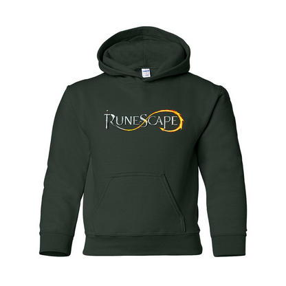 Youth Runescape Logo Gildan Heavy Blend  Hooded Sweatshirt