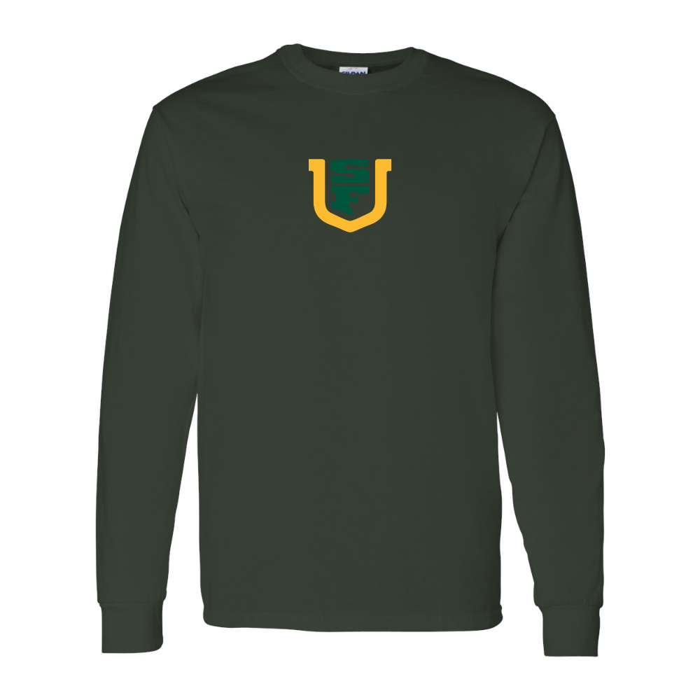 Men's San Francisco Dons Logo Gildan Heavy Cotton Long Sleeve T-Shirt