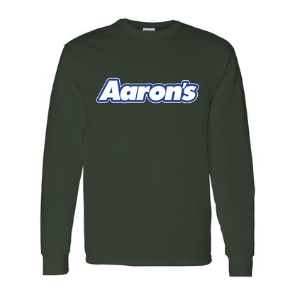 Men's Aaron_s Logo Gildan Heavy Cotton Long Sleeve T-Shirt