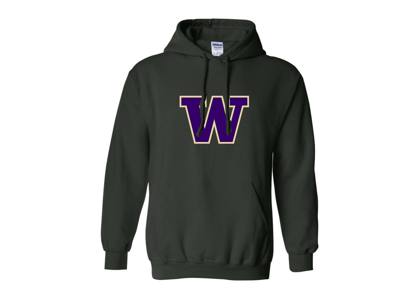 Men's Washington Huskies Gildan  Heavy Blend Hooded Sweatshirt