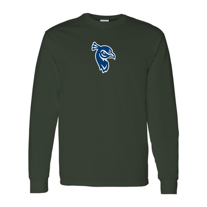 Men's Saint Peters Peacocks Logo Gildan Heavy Cotton Long Sleeve T-Shirt