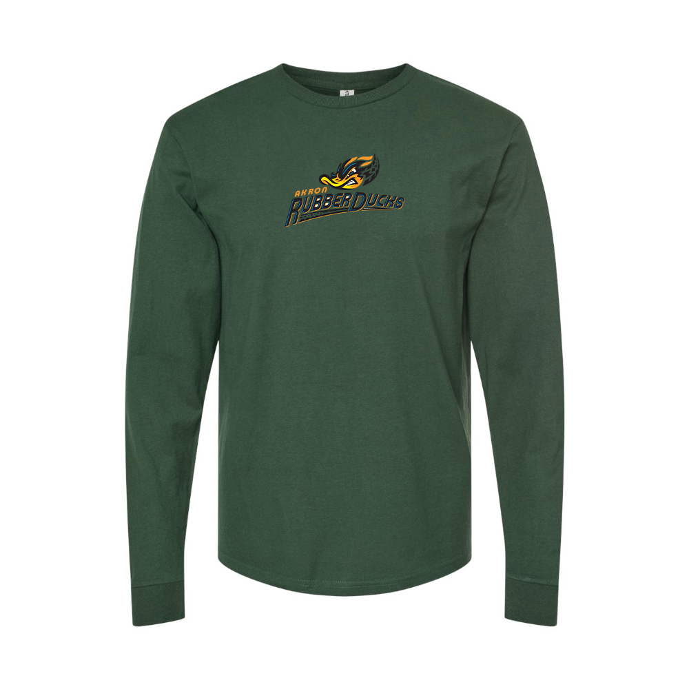 Men's Akron RubberDucks Logo Long Sleeve T-Shirt