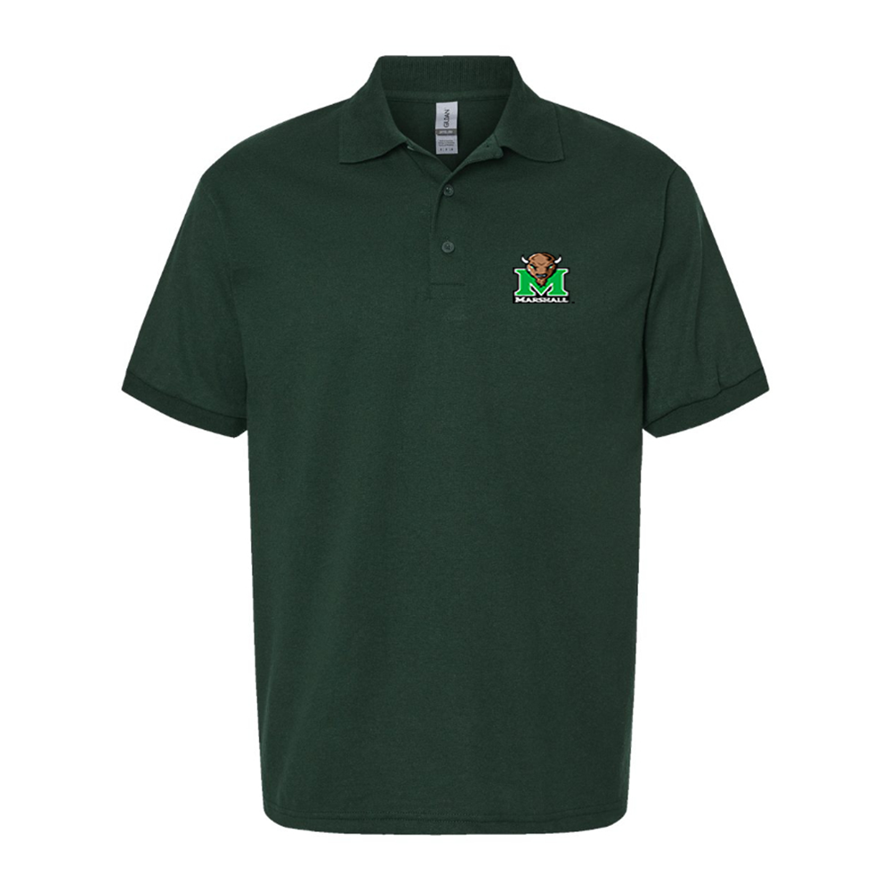 Men's Marshall Thundering Herd Logo Dry Blend Polo