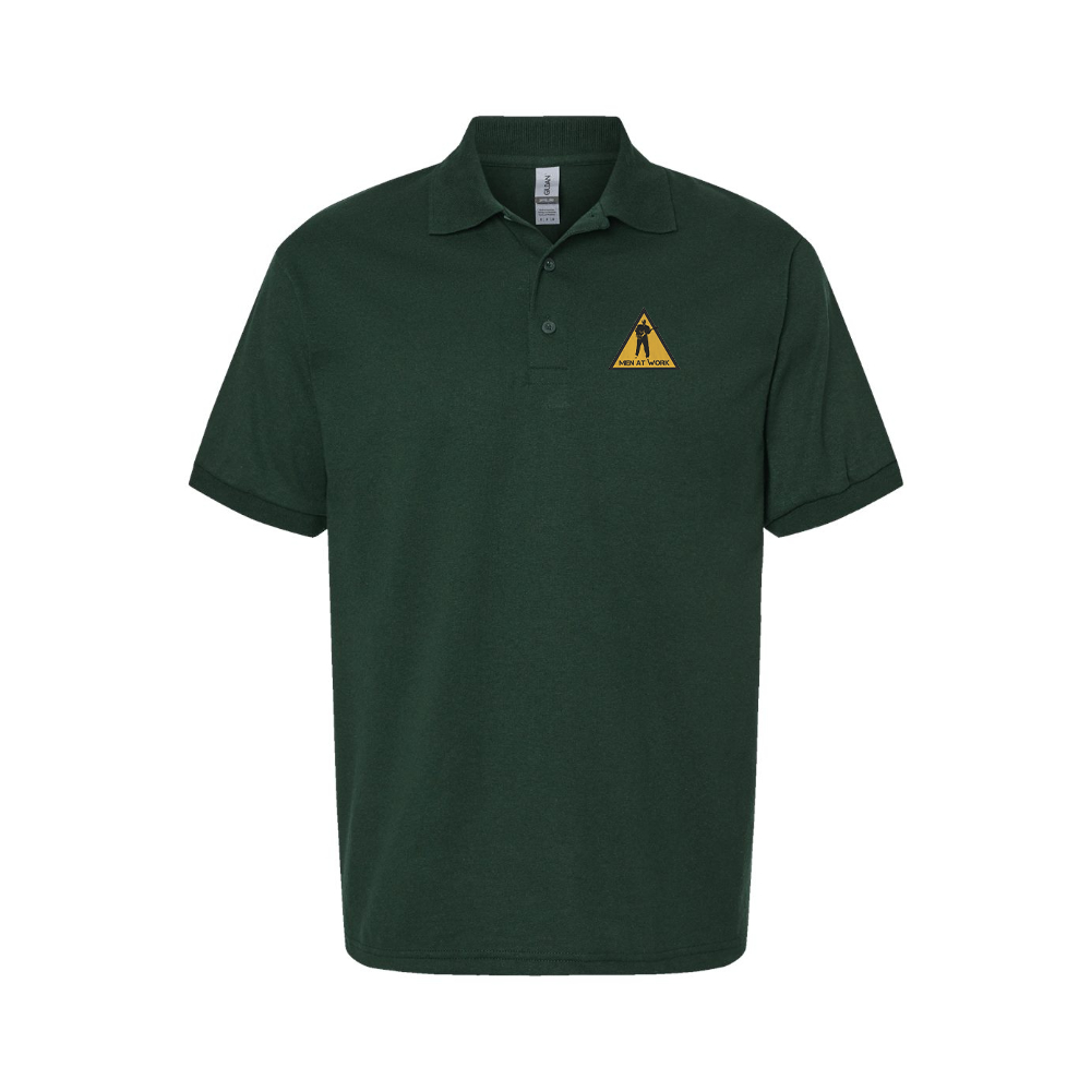 Men's Men at Work Logo Dry Blend Polo