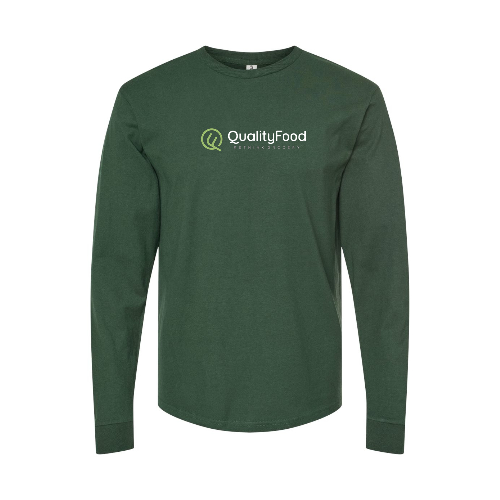 Men's Quality Food Logo Long Sleeve T-Shirt