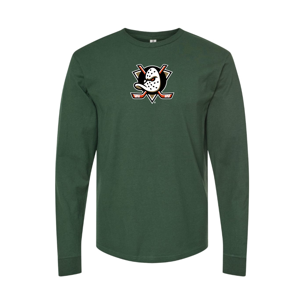 Men's Anaheim Ducks Logo Long Sleeve T-Shirt