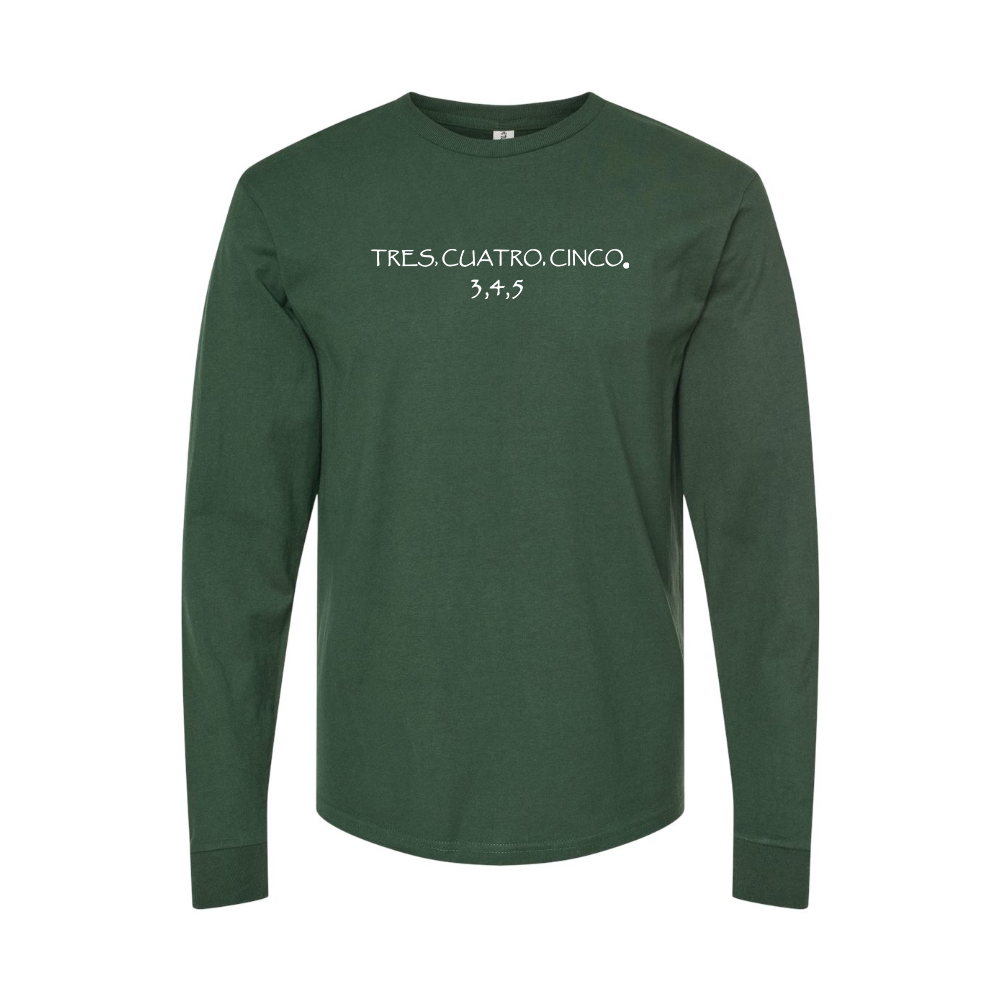 Men's Tres Cuatro Cinco Logo Long Sleeve T-Shirt