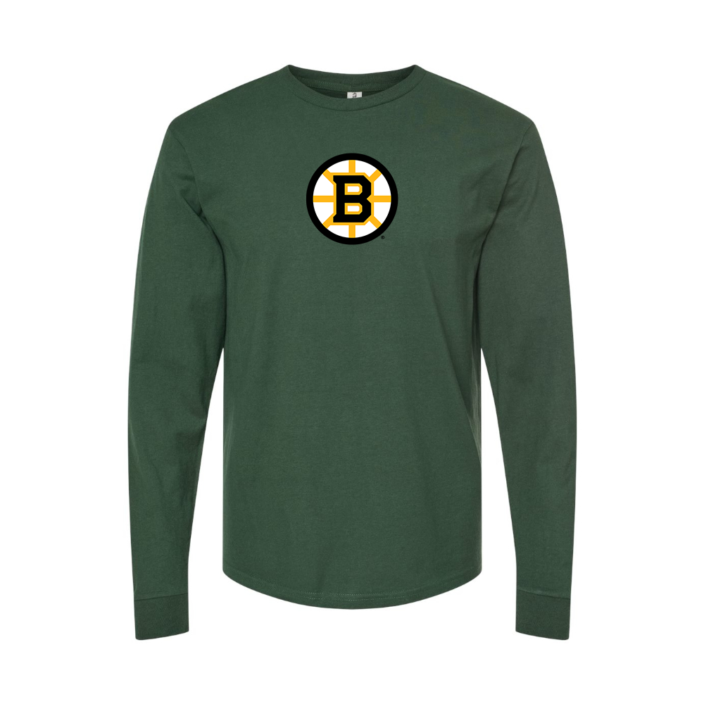 Men's Boston Bruins Logo Long Sleeve T-Shirt