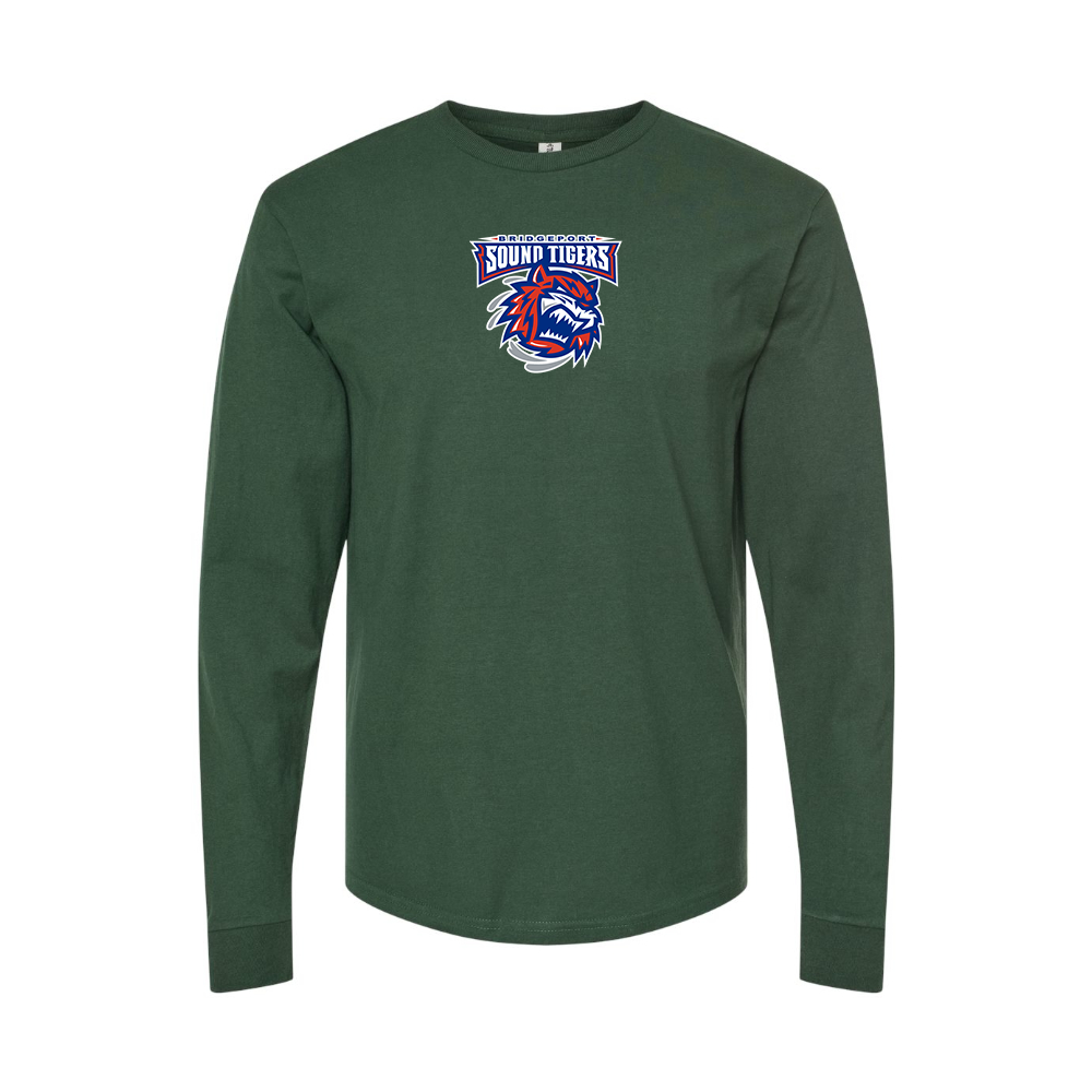Men's Bridgeport Sound Tigers Logo Long Sleeve T-Shirt