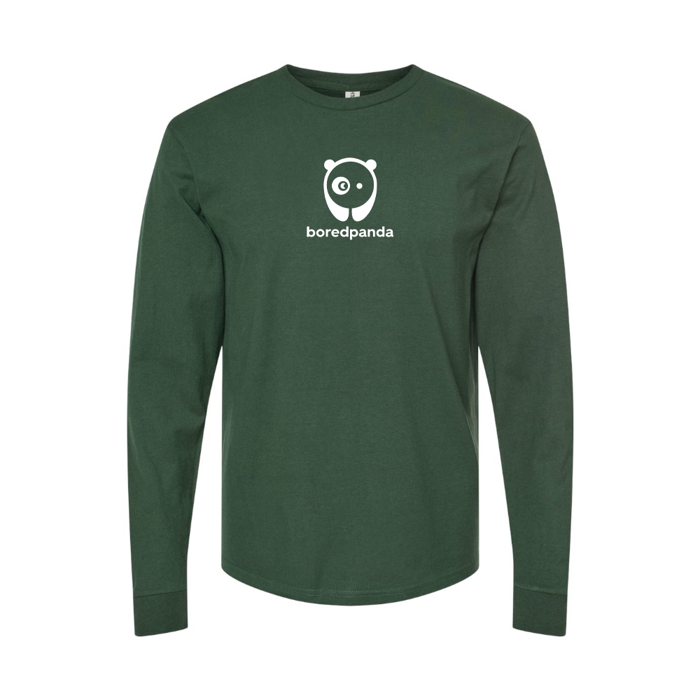 Men's Bored Panda Logo Long Sleeve T-Shirt