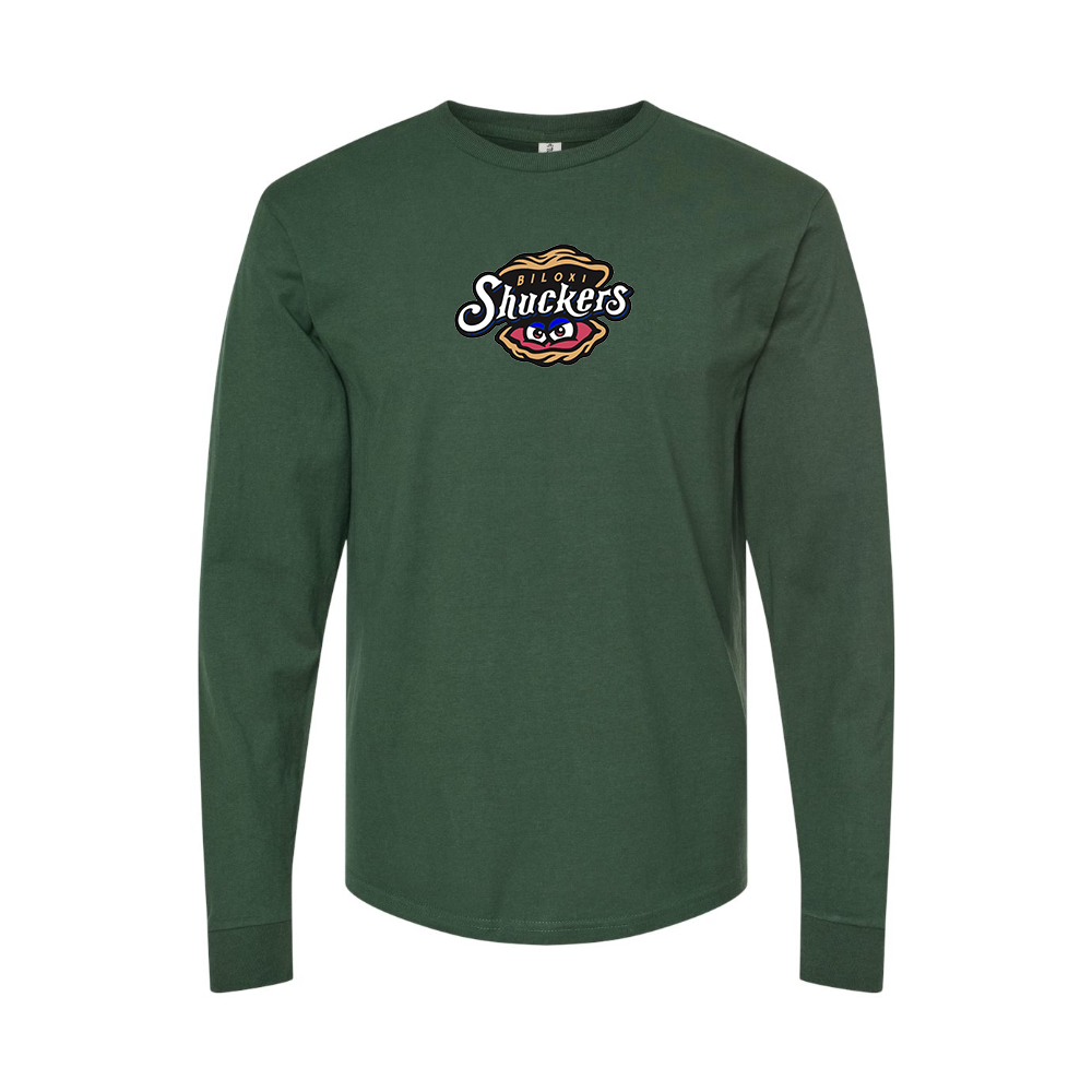 Men's Biloxi Shuckers Logo Long Sleeve T-Shirt