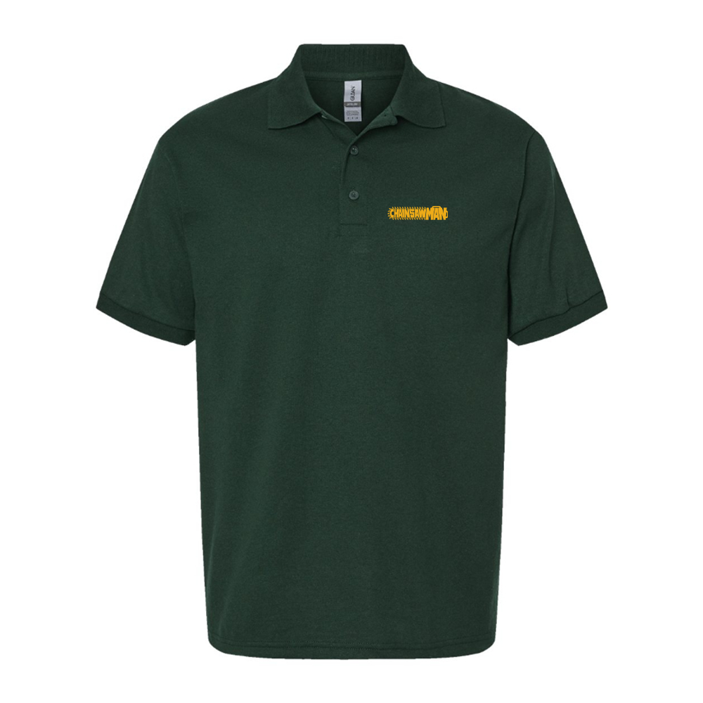 Men's Chainsaw Man Logo Dry Blend Polo