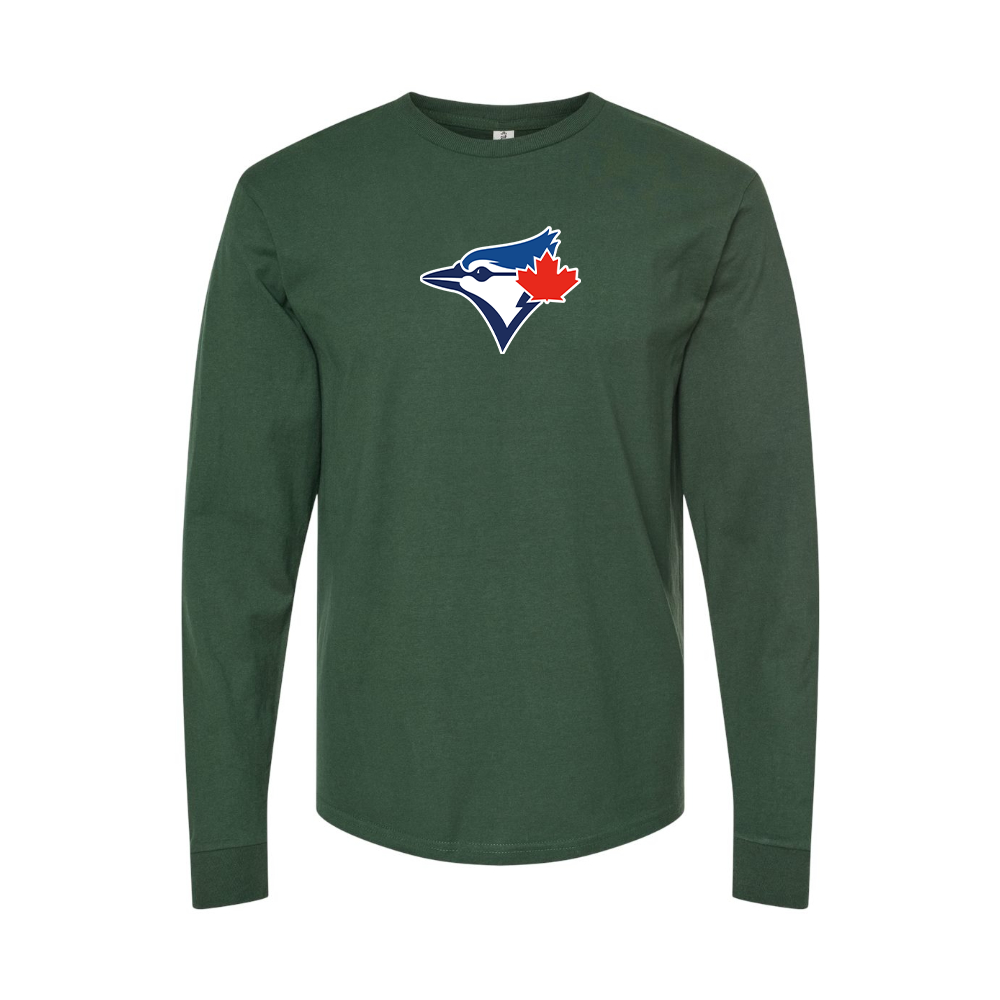 Men's Bluefield Blue Jays Logo Long Sleeve T-Shirt