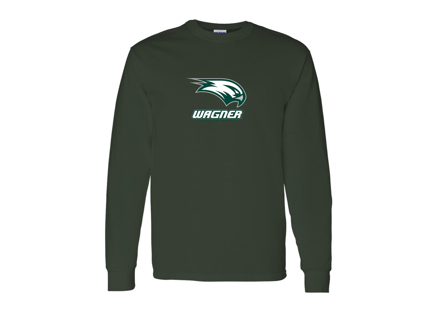 Men's Wagner Seahawks Gildan Heavy Cotton Long Sleeve T-Shirt