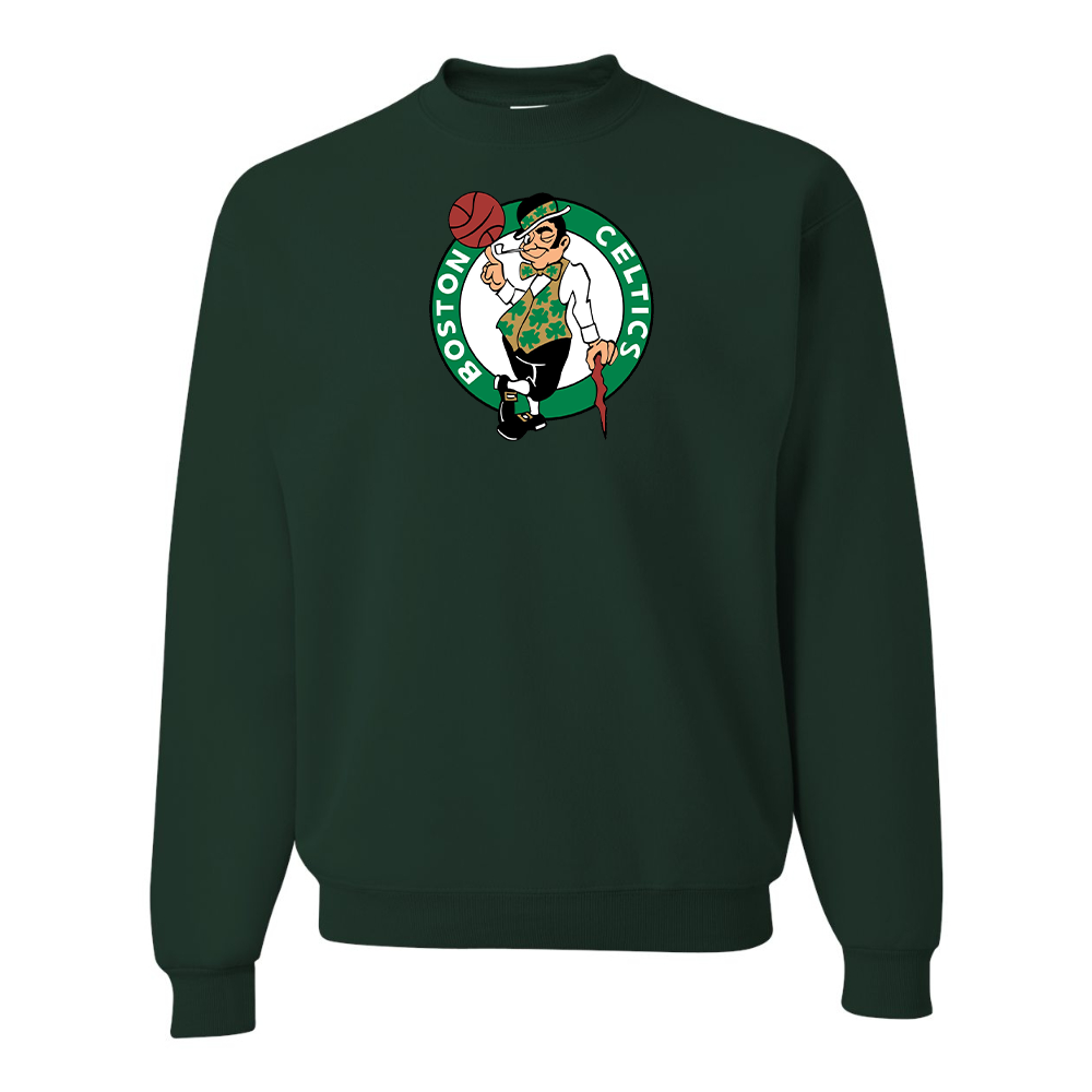 Men's Boston Celtics Logo  JERZEES NuBlend Crewneck Sweatshirt