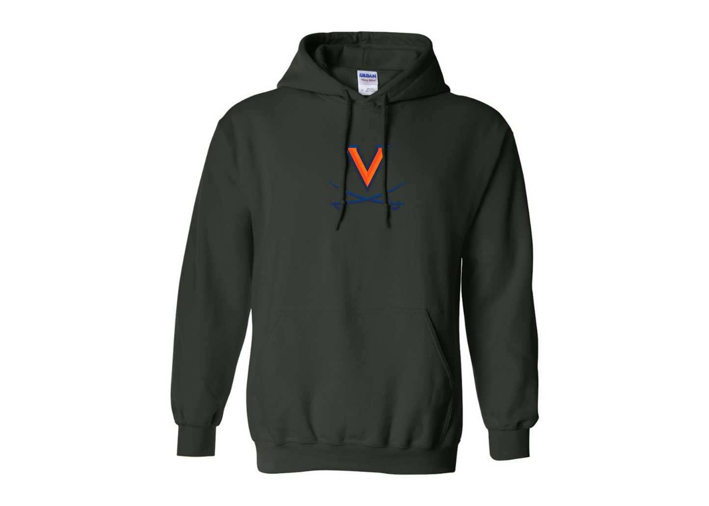 Men's Virginia Cavaliers Gildan  Heavy Blend Hooded Sweatshirt