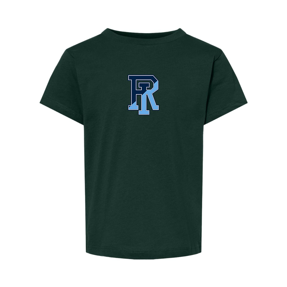 Rhode Island Rams Logo BELLA  CANVAS Toddler Jersey Tee