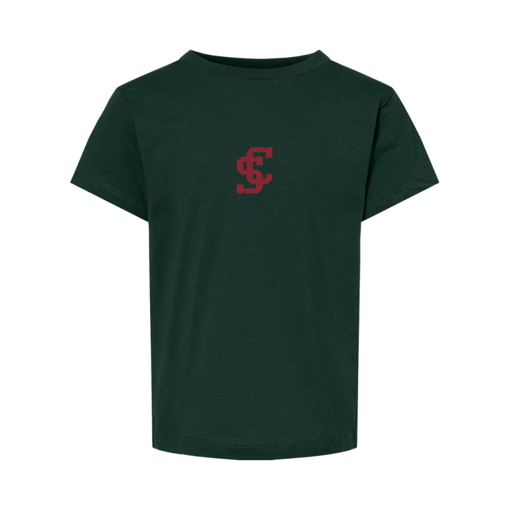 Santa Clara Broncos Logo BELLA  CANVAS Toddler Jersey Tee