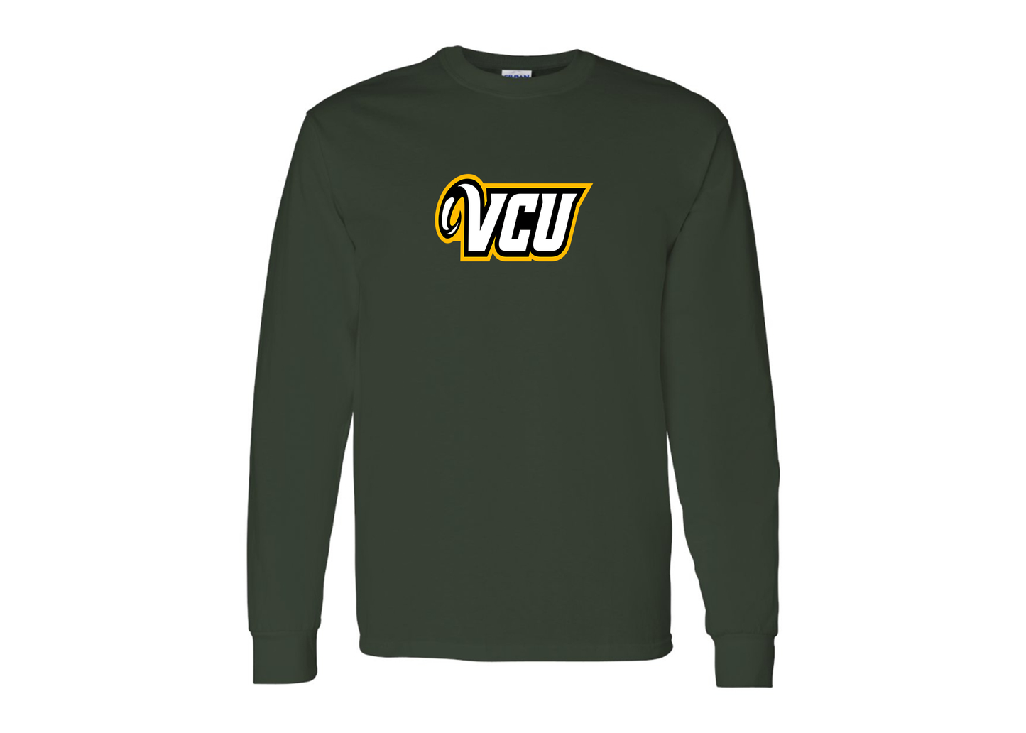 Men's Virginia Commonwealth Rams Gildan Heavy Cotton Long Sleeve T-Shirt