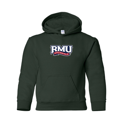 Youth Robert Morris Colonials Logo Gildan Heavy Blend  Hooded Sweatshirt