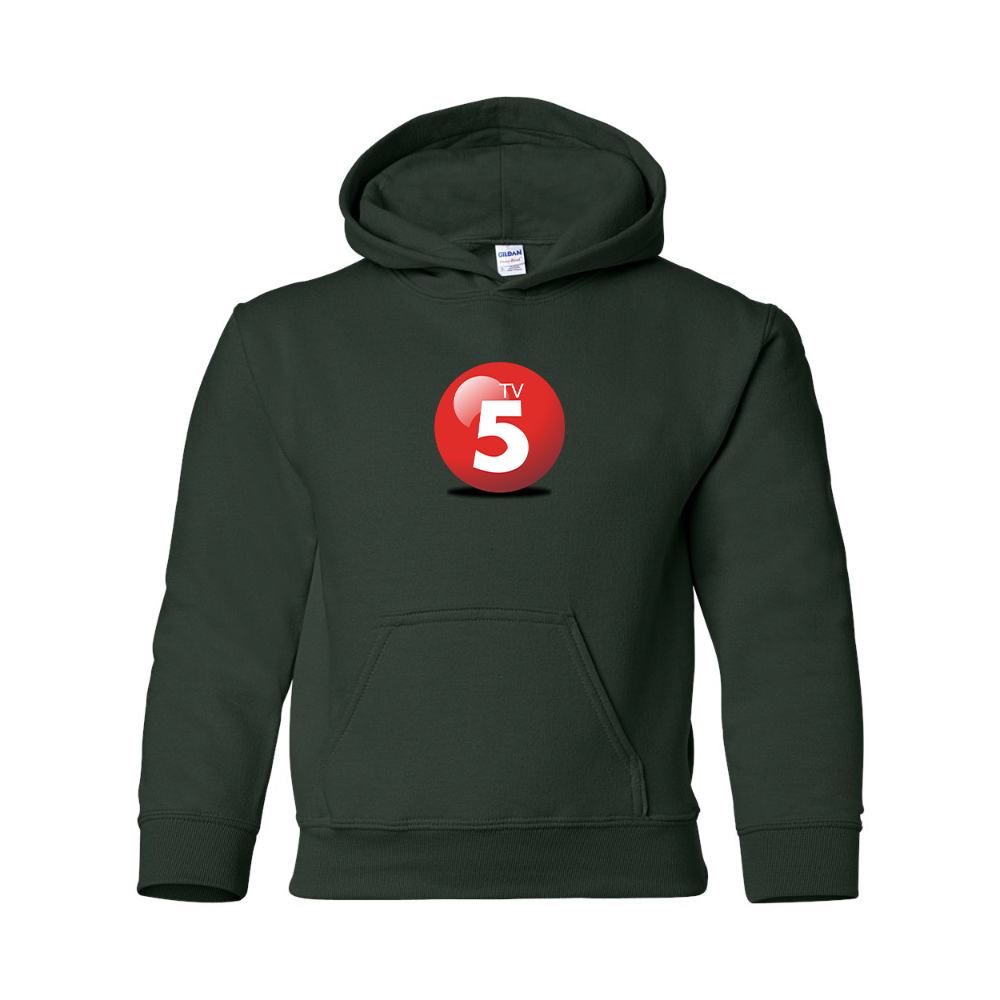Youth ABC TV5 Logo Gildan Heavy Blend  Hooded Sweatshirt