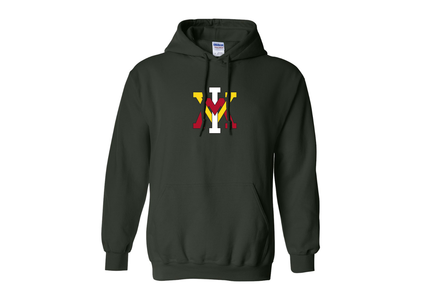 Men's VMI Keydets Gildan  Heavy Blend Hooded Sweatshirt