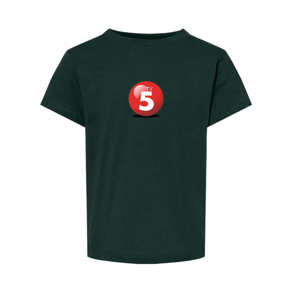 ABC TV5 Logo BELLA  CANVAS Toddler Jersey Tee