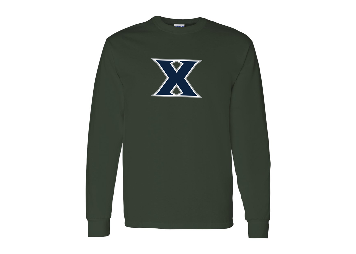 Men's Xavier Musketeers Gildan Heavy Cotton Long Sleeve T-Shirt