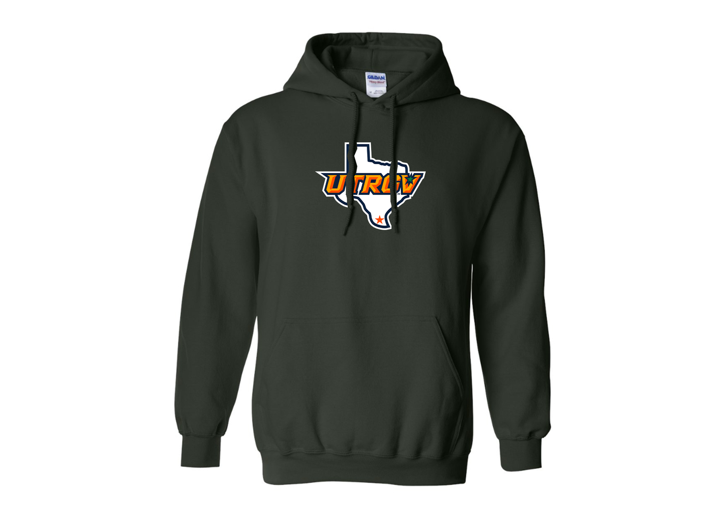 Men's UTRGV Vaqueros Gildan Heavy Blend Hooded Sweatshirt
