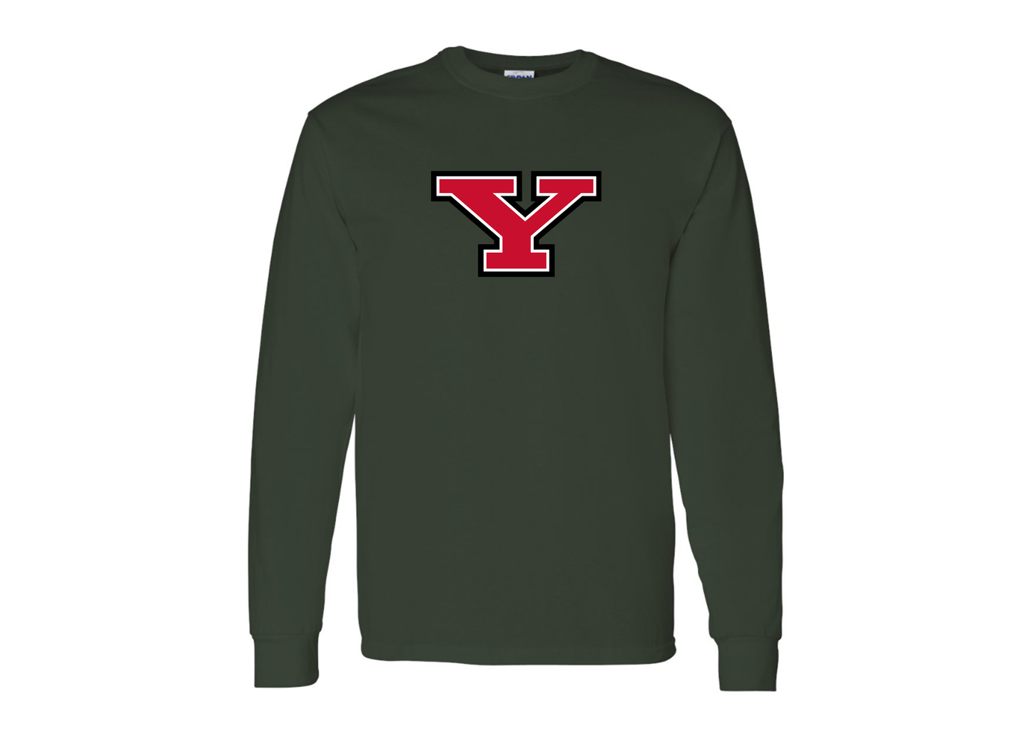 Men's Youngstown State Penguins Gildan Heavy Cotton Long Sleeve T-Shirt