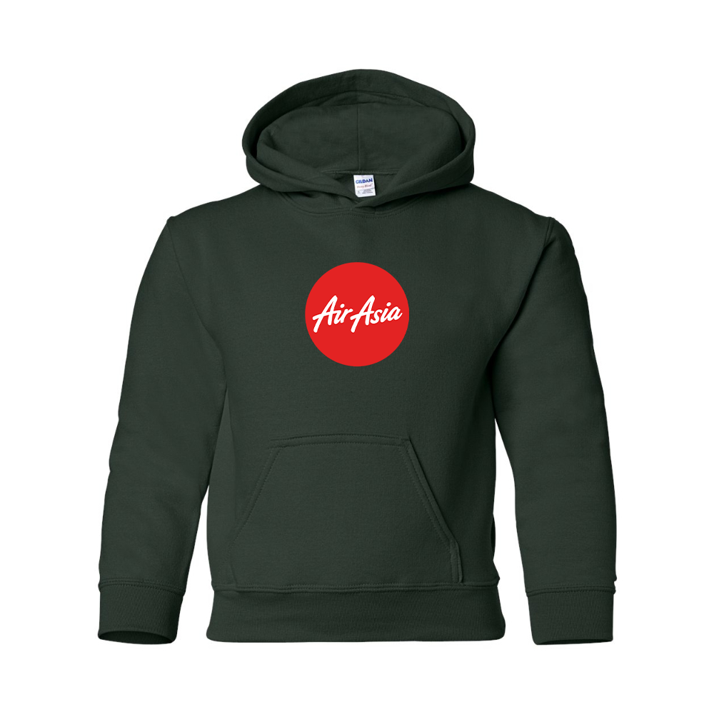 Youth Air Asia Logo Gildan Heavy Blend  Hooded Sweatshirt