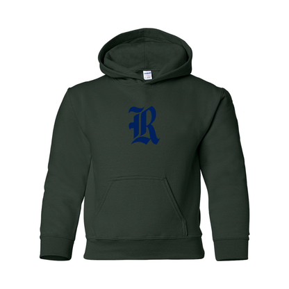Youth Rice Owls Logo Gildan Heavy Blend  Hooded Sweatshirt